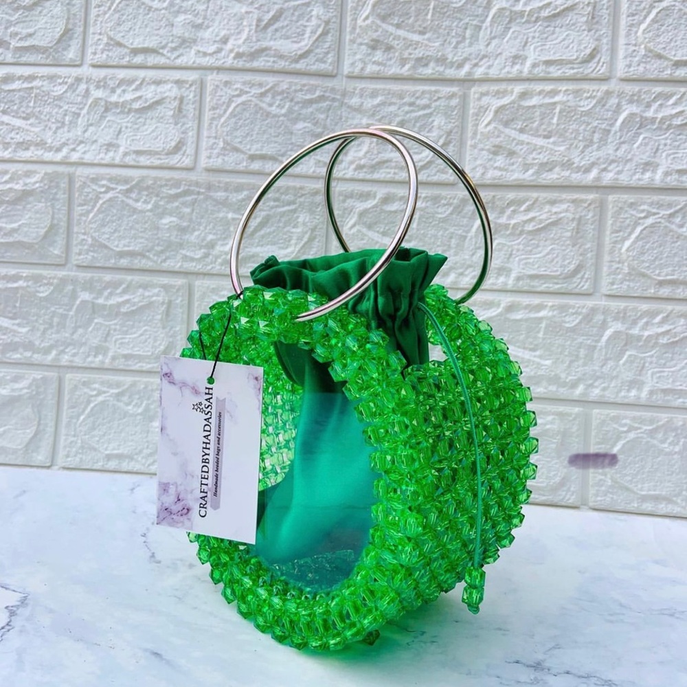 Serene hand made beaded lucury bag